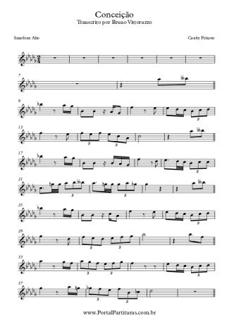 Cauby Peixoto  score for Alto Saxophone
