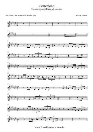Cauby Peixoto  score for Tenor Saxophone Soprano (Bb)