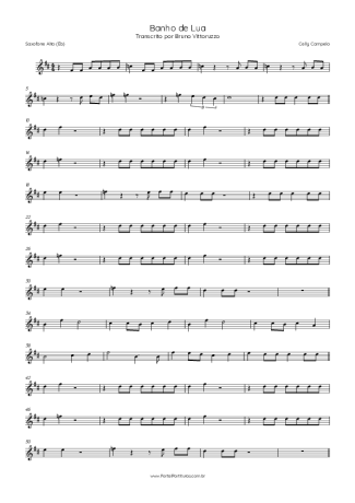 Celly Campello  score for Alto Saxophone