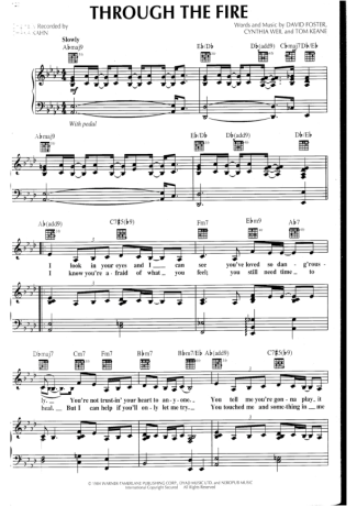 Chaka Khan  score for Piano