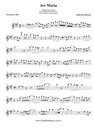 Charles Gounod Ave Maria score for Trumpet