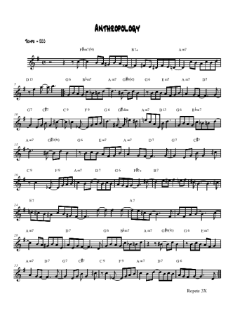 Charlie Parker  score for Alto Saxophone