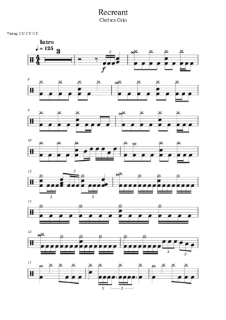 Score for Drums