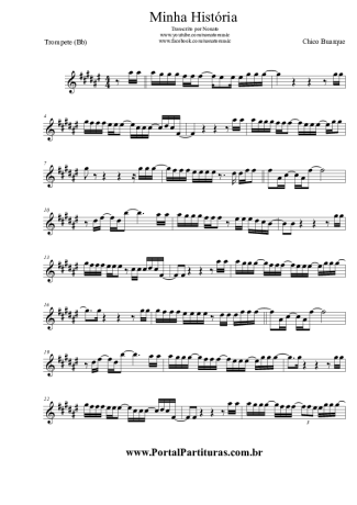 Chico Buarque Minha História score for Trumpet