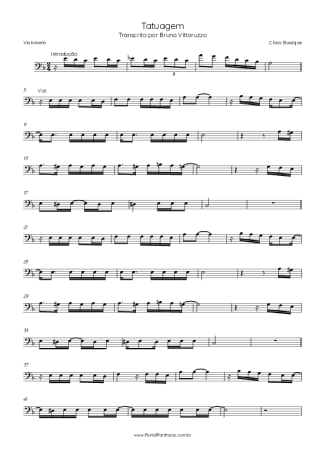 Chico Buarque  score for Cello