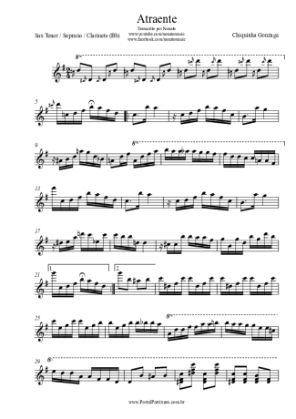 Chiquinha Gonzaga  score for Tenor Saxophone Soprano (Bb)