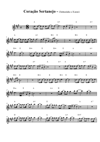 Chitãozinho e Xororó  score for Tenor Saxophone Soprano (Bb)