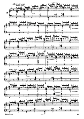 Chopin  score for Piano