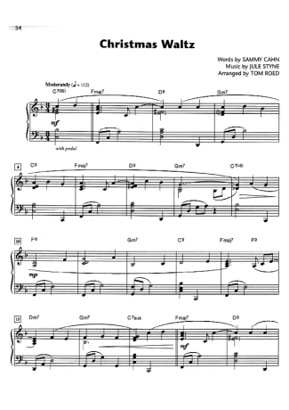 Christmas Songs (Temas Natalinos) Christmas Waltz score for Piano