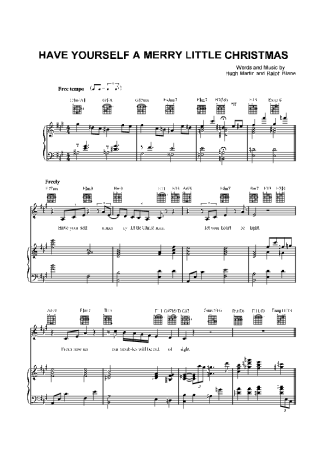 Christmas Songs (Temas Natalinos) Have Yourself A Merry Little Christmas (V2) score for Piano