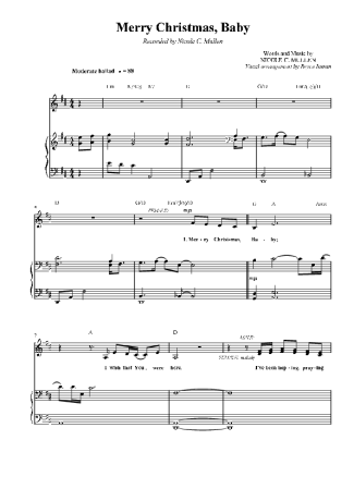 Christmas Songs (Temas Natalinos) Merry Christmas Baby score for Piano