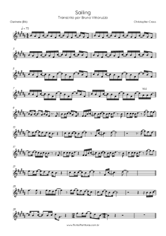 Christopher Cross Sailing score for Clarinet (Bb)