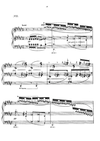 Claude Debussy Prelude VII La Terrasse Das Audiences Du Clair De Lune score for Piano