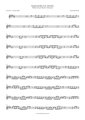 Cogumelo Plutão  score for Tenor Saxophone Soprano (Bb)