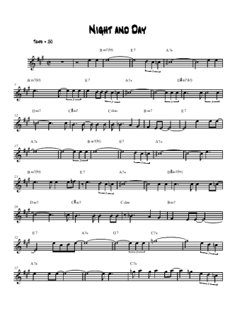 Cole Porter  score for Alto Saxophone