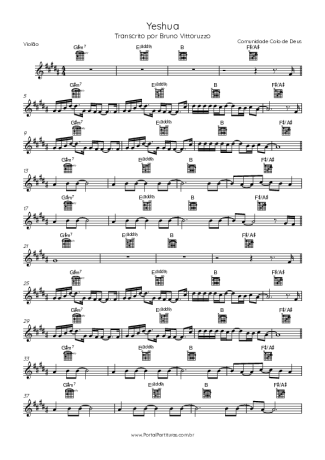 Comunidade Colo de Deus Yeshua score for Acoustic Guitar