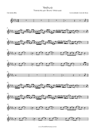 Comunidade Colo de Deus  score for Clarinet (Bb)