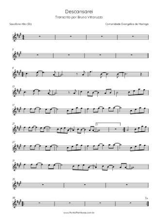 Comunidade Evangélica de Maringá  score for Alto Saxophone
