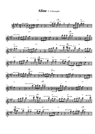 Crhistophe  score for Alto Saxophone