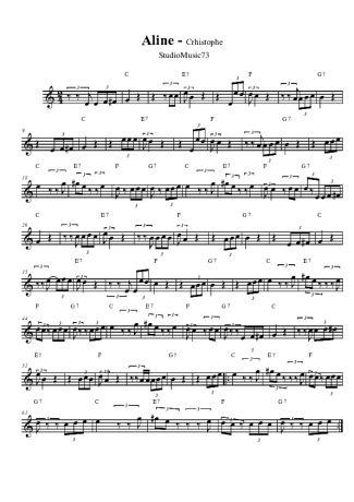 Crhistophe  score for Tenor Saxophone Soprano (Bb)