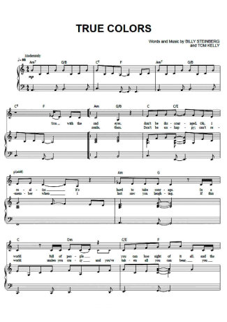 Cyndi Lauper  score for Piano