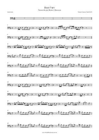 Daniel Caesar feat H.E.R  score for Cello