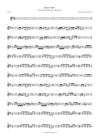 Daniel Caesar feat H.E.R  score for Violin