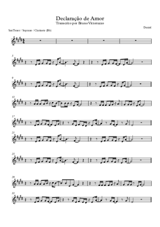 Daniel  score for Tenor Saxophone Soprano (Bb)