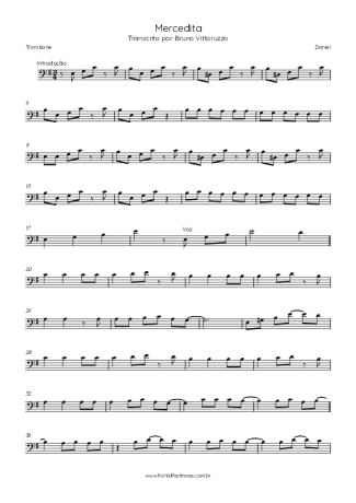 Daniel Mercedita (feat. Perla) score for Trombone