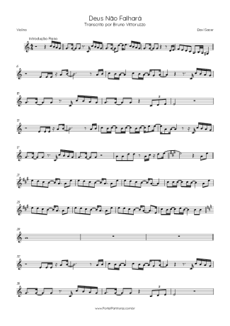 Davi Sacer  score for Violin