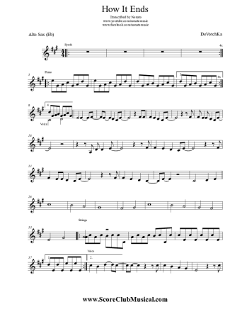 DeVotchKa  score for Alto Saxophone