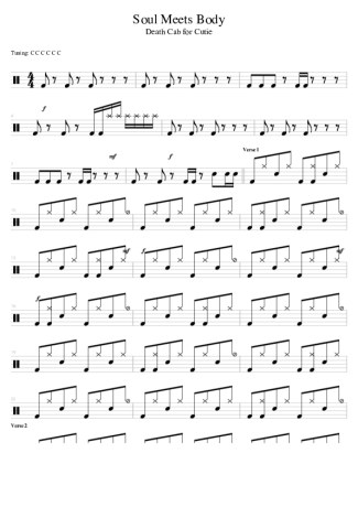 Score for Drums