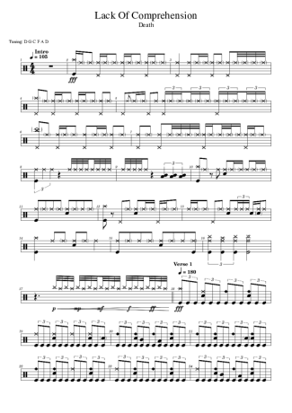 Death  score for Drums