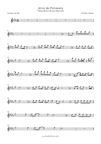 Score for Alto Saxophone