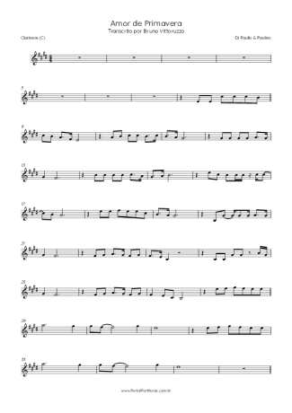 Score for Clarinet (C)