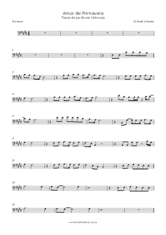 Di Paullo e Paulino  score for Trombone