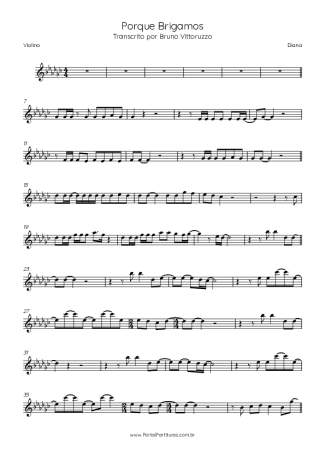 Diana  score for Violin