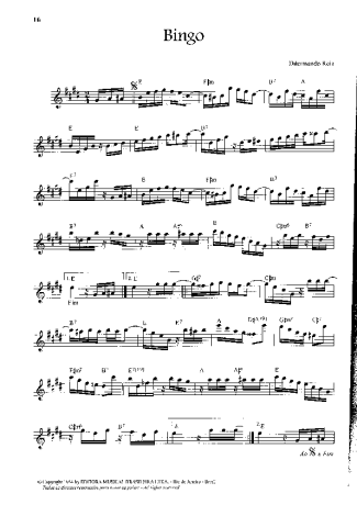 Dilermando Reis  score for Violin