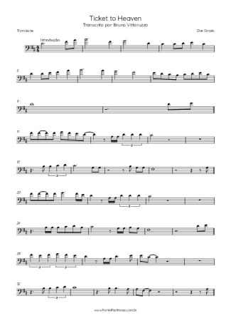 Dire Straits  score for Trombone