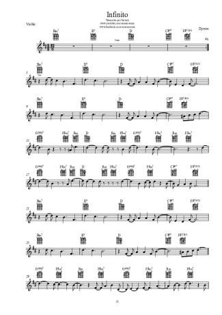 Djavan Infinito score for Acoustic Guitar