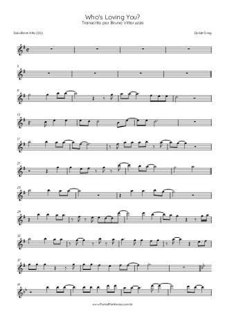 Dobie Gray  score for Alto Saxophone