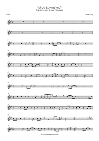 Dobie Gray Who´s Loving You score for Harmonica