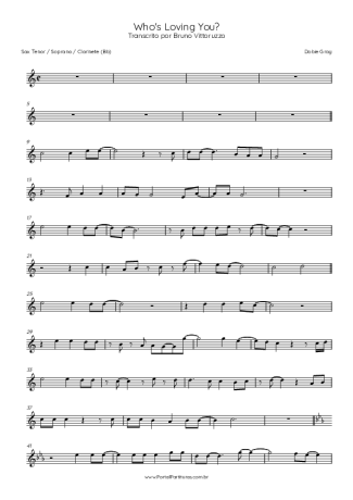Dobie Gray  score for Tenor Saxophone Soprano (Bb)