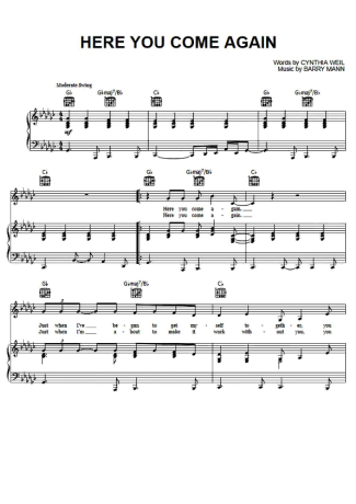 Dolly Parton  score for Piano