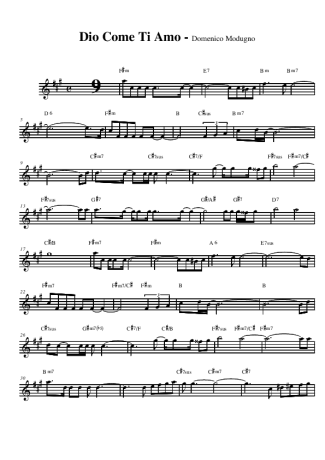Domenico Modugno  score for Alto Saxophone