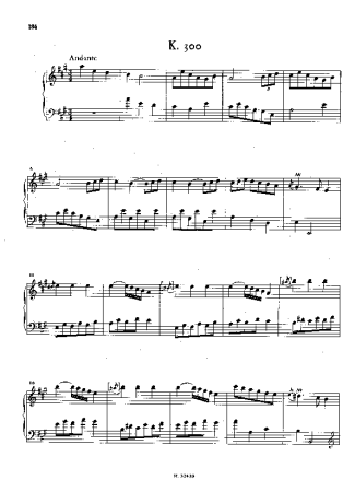 Domenico Scarlatti Keyboard Sonata In A Major K.300 score for Piano