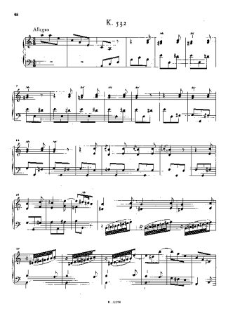 Domenico Scarlatti Keyboard Sonata In A Minor K.532 score for Piano