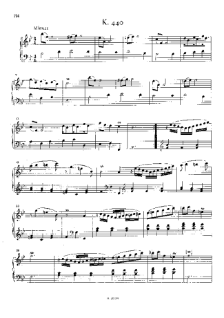Domenico Scarlatti Keyboard Sonata In Bb Major K.440 score for Piano