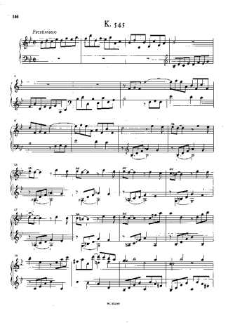 Domenico Scarlatti Keyboard Sonata In Bb Major K.545 score for Piano