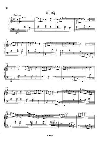 Domenico Scarlatti Keyboard Sonata In C Major K.165 score for Piano